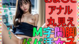 【フェチ】 M字開脚 アナル丸見えパパ活女子 【d_298968】