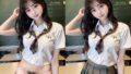 【フェチ】 清純派女子校生のふわふわ巨乳と桃尻、股間の繁み、あどけない微乳。 【d_292494】