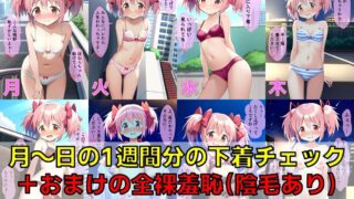 【フェチ】 【台詞追加】QB産魔法少女 下着チェック【陰毛あり版】 【d_382916】