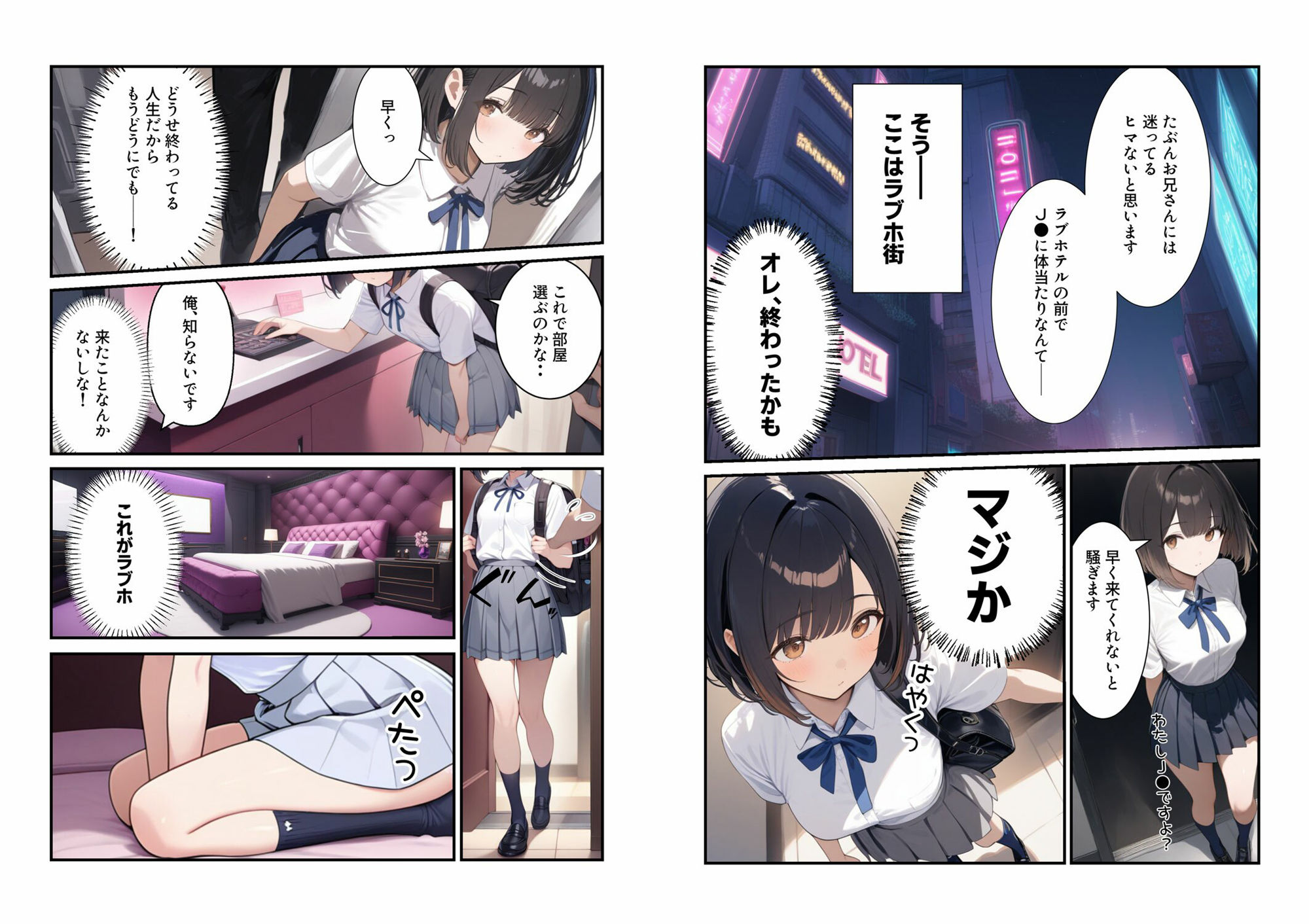 【フェチ】 微経験女子・モテないオレだけど満員電車でたまに見かける女子校生に「はじめて」をお願いされた〜心春編 【d_577056】