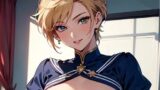【フェチ】 あなたにどこまでも従順な金髪ショートカットでボーイッシュの女子校生 【d_586593】