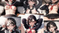 【フェチ】 犯●れるセーラー服の黒髪ロー・ツインテール 【d_299386】