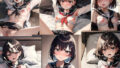 【フェチ】 犯●れるセーラー服の黒髪ショートヘアー 【d_302864】