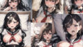 【フェチ】 犯●れる胸の大きなセーラー服の黒髪ロングヘアー女性 【d_312606】