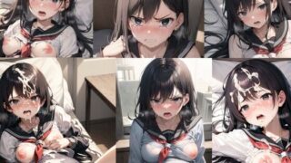 【フェチ】 孕まされても犯●れ続けるセーラー服の黒髪ロングヘアー女性 【d_328260】
