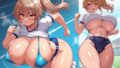 【フェチ】 爆乳ブルマJK × まんぐり顔面騎乗 × 陰毛 【d_630455】