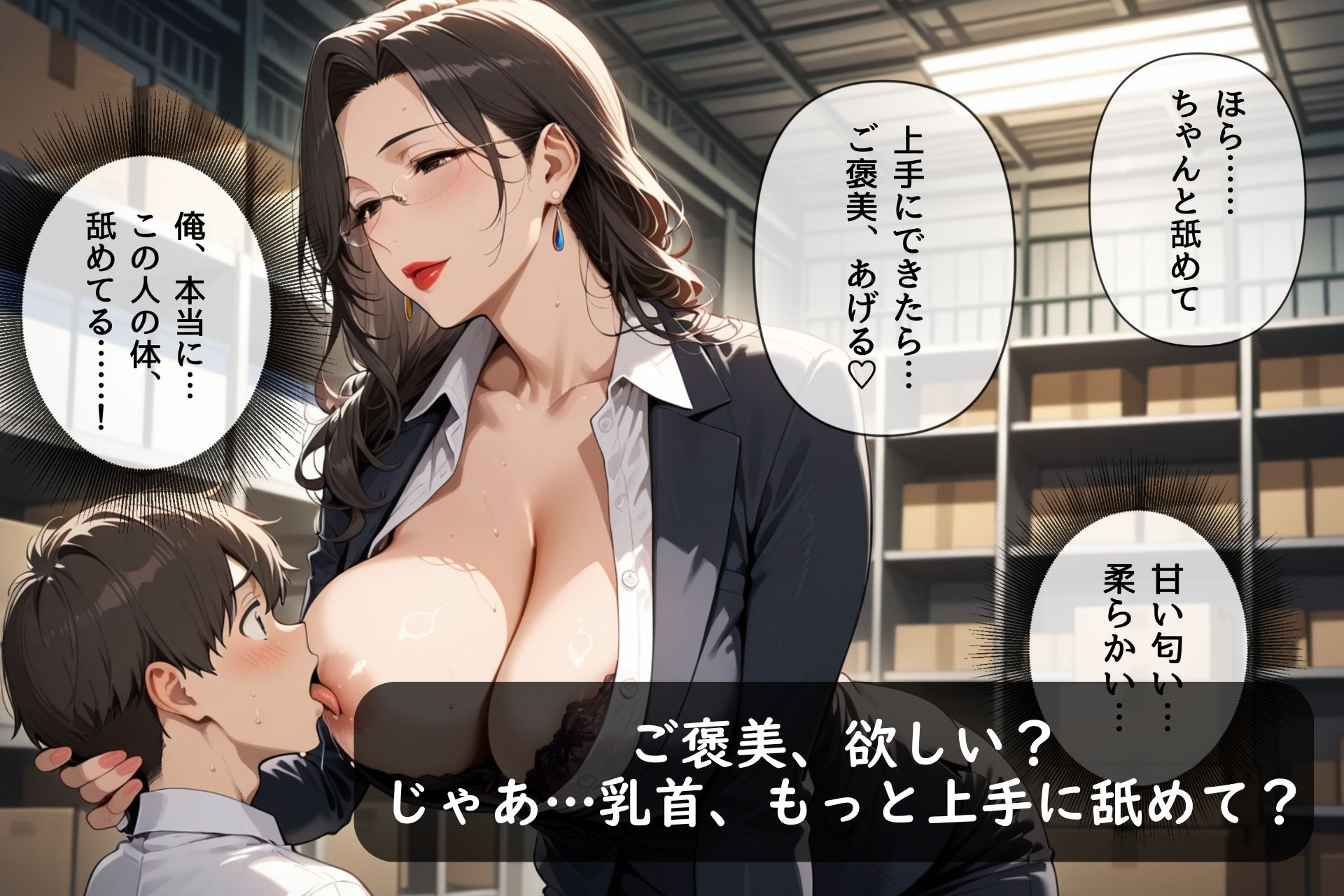 【フェチ】 毎日チラつく胸元に惑わされ、欲望に沈んだあの日。理性崩壊、快楽懐妊 【d_639115】