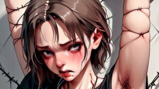 【フェチ】 近未来女性兵士鉄線拷問1 【d_661613】
