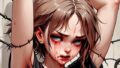 【フェチ】 近未来女性兵士鉄線拷問2 【d_661618】
