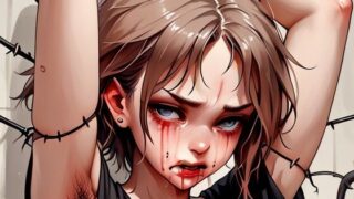 【フェチ】 近未来女性兵士鉄線拷問2 【d_661618】