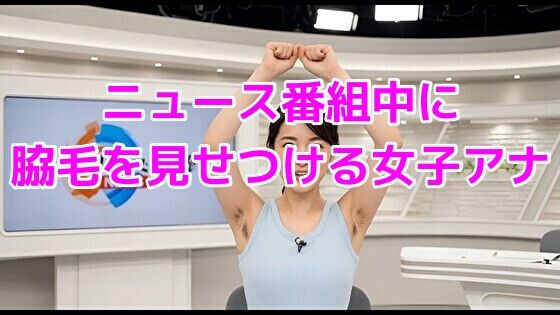 【フェチ】 ニュース番組中に脇毛を見せつける女子アナ 【d_644799】