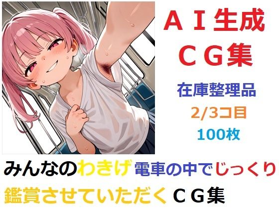 【フェチ】 【在庫整理品】みんなのわきげ電車の中でじっくり鑑賞させていただくCG集2/3コ目 【d_671811】
