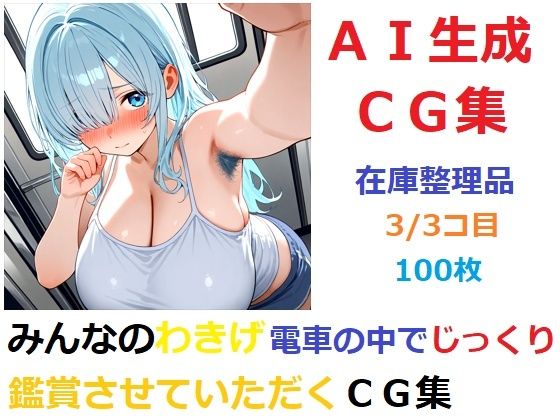 【フェチ】 【在庫整理品】みんなのわきげ電車の中でじっくり鑑賞させていただくCG集3/3コ目 【d_671818】