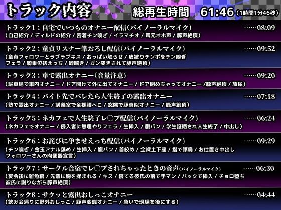 【フェチ】 【オホ声/豚声】裏垢JDの変態破滅願望オナニー配信【双葉いよ】 【d_677617】